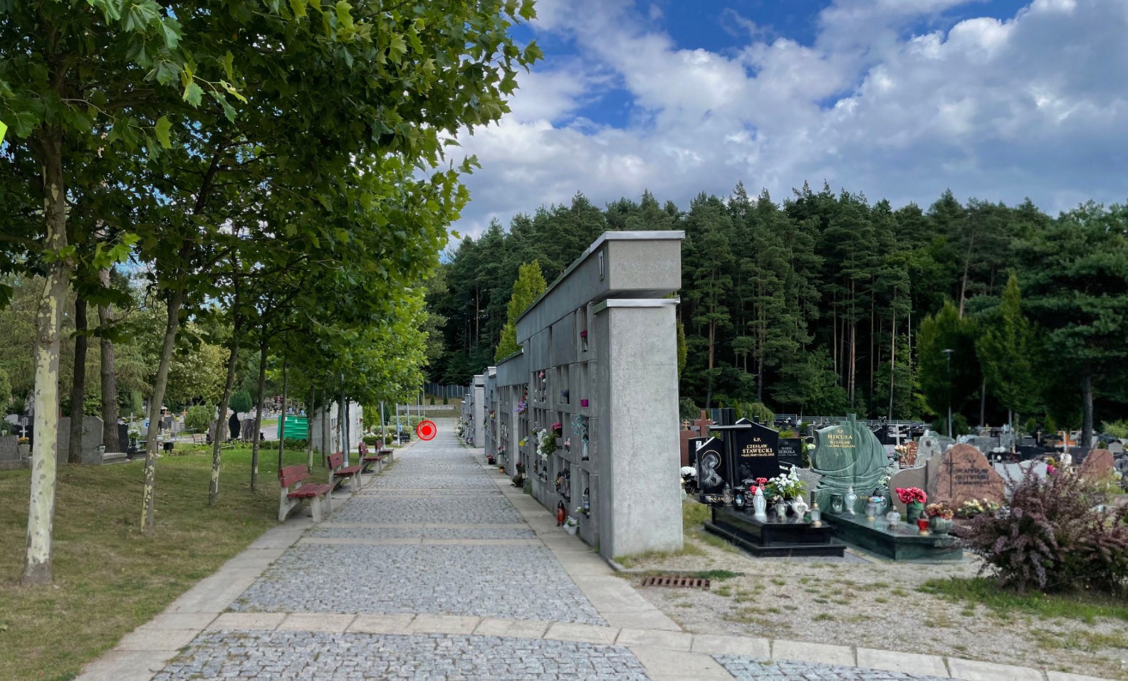 Obraz przedstawiający Cmentarz Komunalny w Gdyni przy ul. Spokojnej