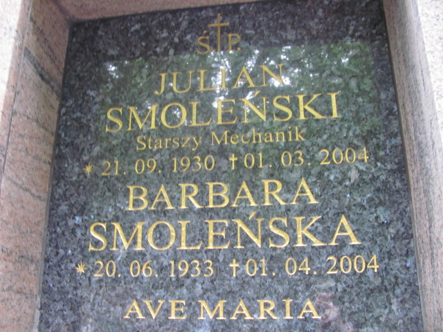 Barbara SMOLEŃSKA 1933 Gdynia - Grobonet - Wyszukiwarka osób pochowanych