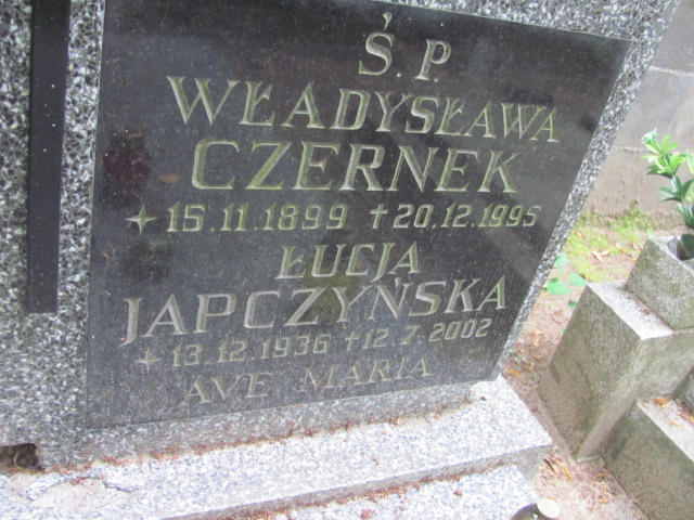 Władysława CZERNEK Gdynia - Grobonet - Wyszukiwarka osób pochowanych