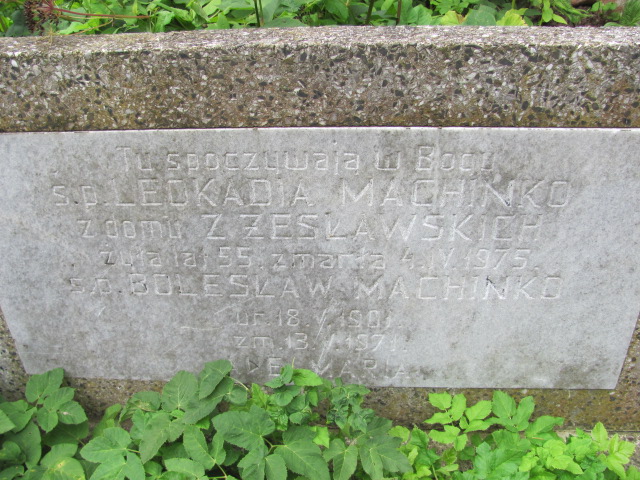 Leokadia MACHINKO 1920 Gdynia - Grobonet - Wyszukiwarka osób pochowanych