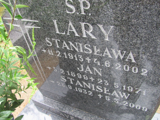 Stanisław LARY 1932 Gdynia - Grobonet - Wyszukiwarka osób pochowanych