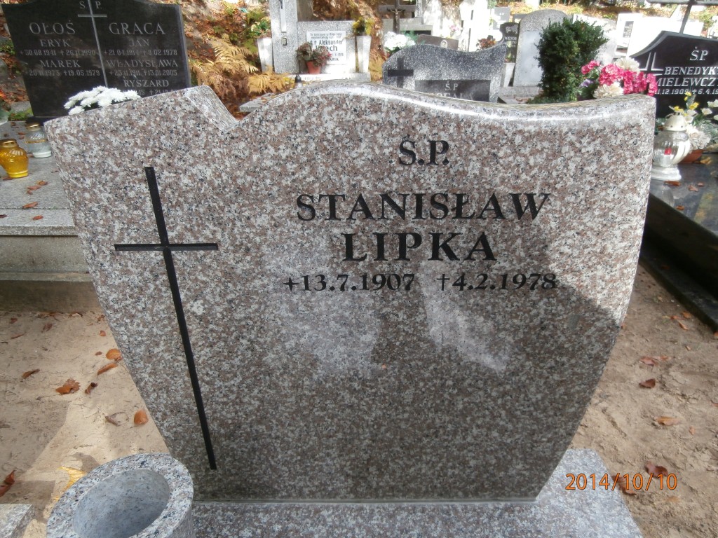 Stanisław LIPKA 1907 Gdynia - Grobonet - Wyszukiwarka osób pochowanych