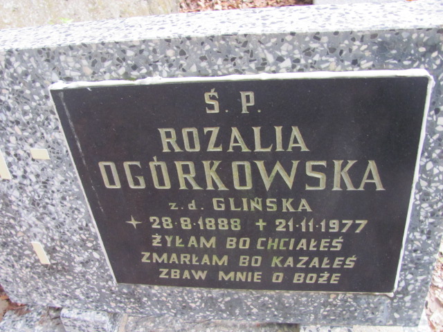 Rozalia OGÓRKOWSKA Gdynia - Grobonet - Wyszukiwarka osób pochowanych