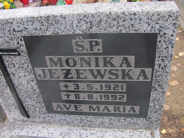 Monika JEŻEWSKA 1921 Gdynia - Grobonet - Wyszukiwarka osób pochowanych