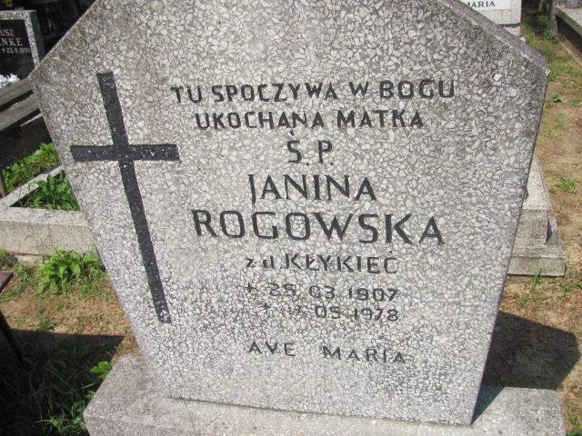 Janina ROGOWSKA 1907 Gdynia - Grobonet - Wyszukiwarka osób pochowanych