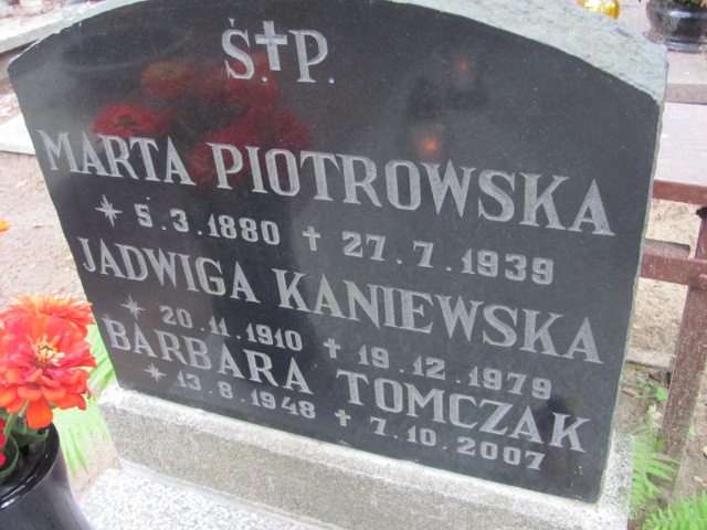 Marta PIOTROWSKA Gdynia - Grobonet - Wyszukiwarka osób pochowanych