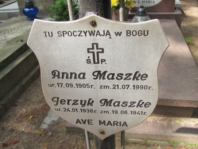 Anna MASZKE 1905 Gdynia - Grobonet - Wyszukiwarka osób pochowanych