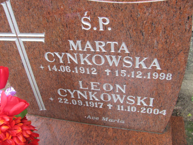 Marta CYNKOWSKA 1912 Gdynia - Grobonet - Wyszukiwarka osób pochowanych