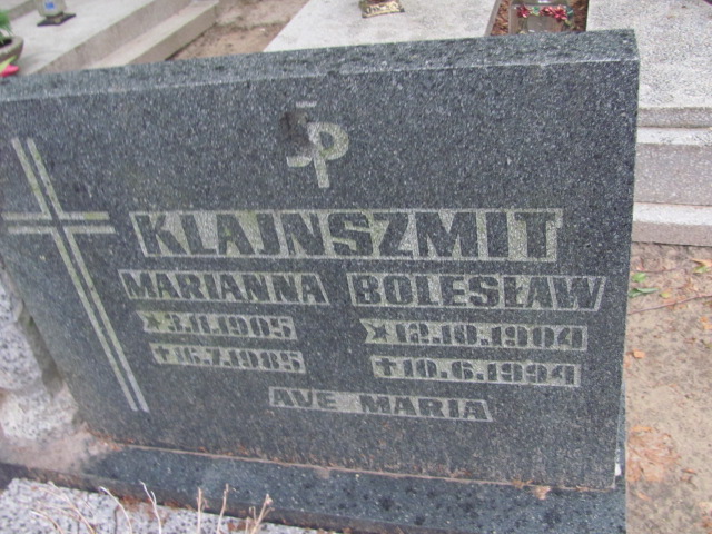 Bolesław KLAJNSZMIT 1904 Gdynia - Grobonet - Wyszukiwarka osób pochowanych