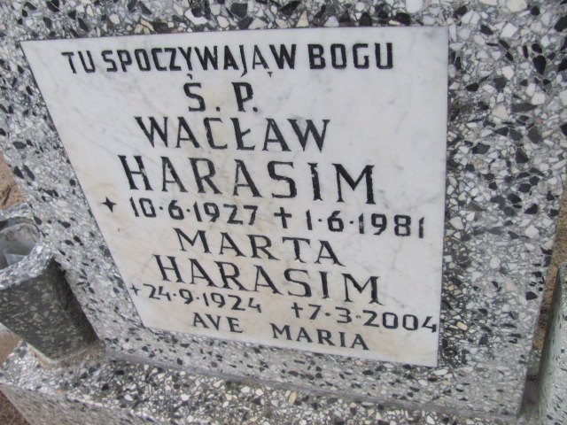 Wacław HARASIM 1927 Gdynia - Grobonet - Wyszukiwarka osób pochowanych
