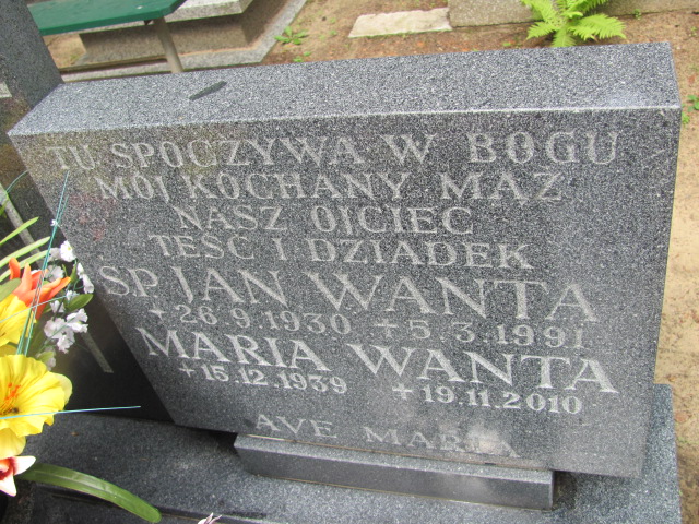 Maria Jadwiga WANTA 1939 Gdynia - Grobonet - Wyszukiwarka osób pochowanych