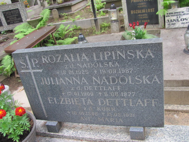 Julianna NADOLSKA 1900 Gdynia - Grobonet - Wyszukiwarka osób pochowanych