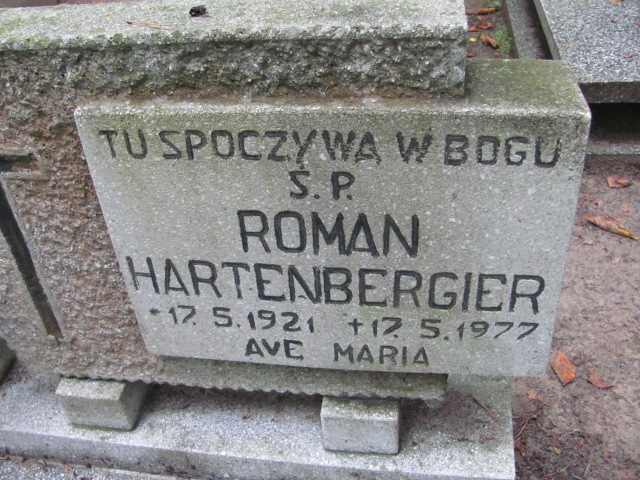 Roman HARTENBERGIER 1921 Gdynia - Grobonet - Wyszukiwarka osób pochowanych