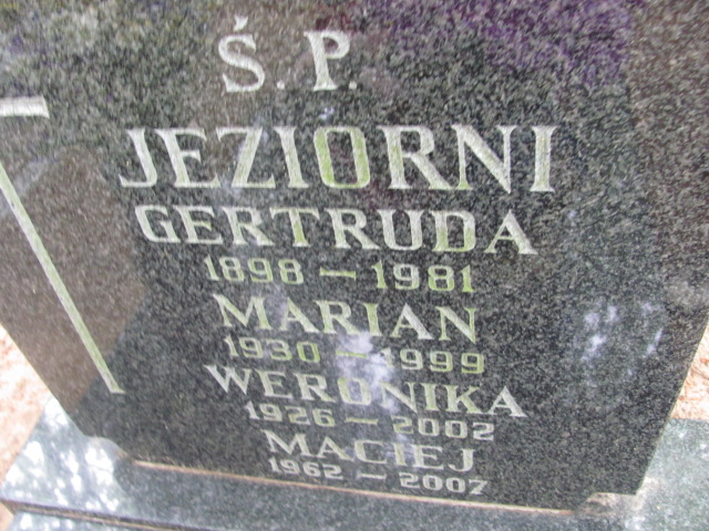 Weronika JEZIORNA 1926 Gdynia - Grobonet - Wyszukiwarka osób pochowanych