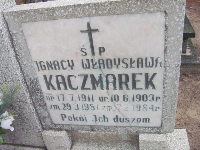 Władysława KACZMAREK 1903 Gdynia - Grobonet - Wyszukiwarka osób pochowanych