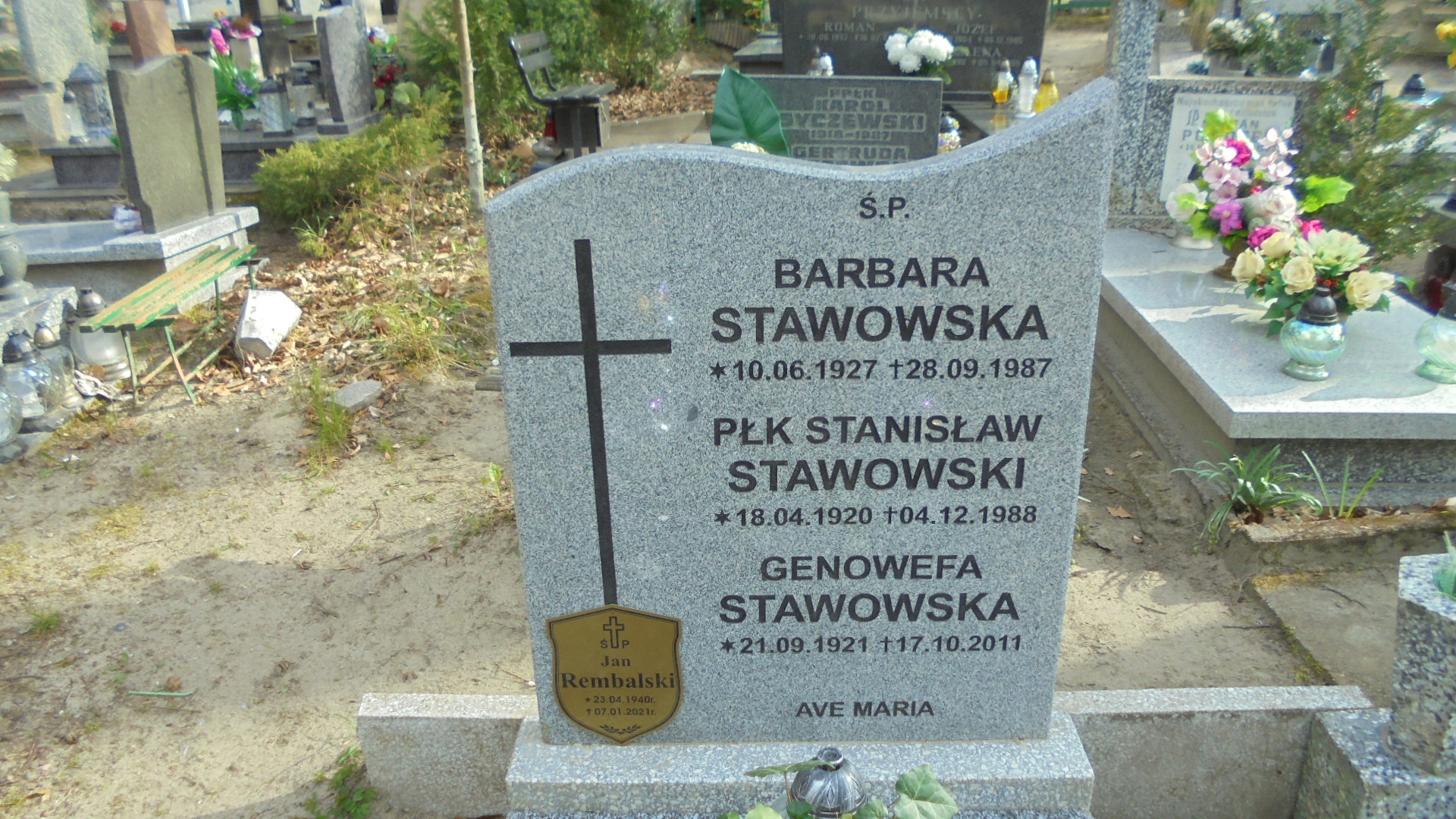Barbara STAWOWSKA 1927 Gdynia - Grobonet - Wyszukiwarka osób pochowanych