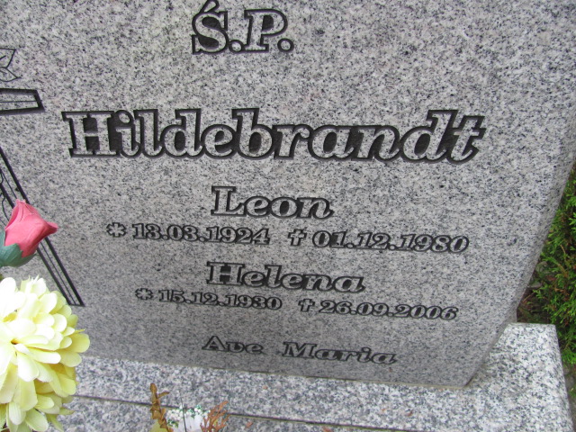 Helena HILDEBRANDT 1930 Gdynia - Grobonet - Wyszukiwarka osób pochowanych