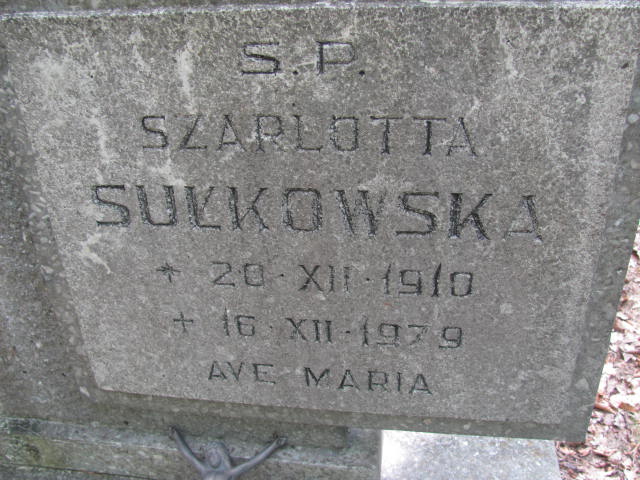 Szarlotta SUŁKOWSKA 1910 Gdynia - Grobonet - Wyszukiwarka osób pochowanych