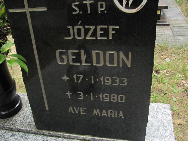 Józef GEŁDON 1933 Gdynia - Grobonet - Wyszukiwarka osób pochowanych