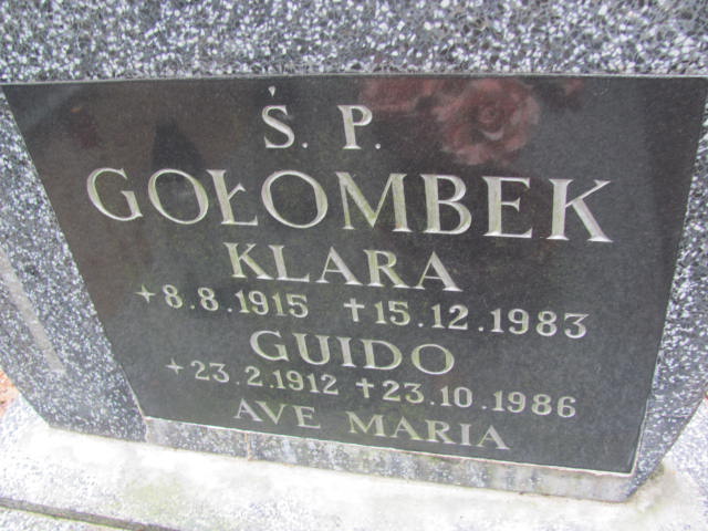 Klara GOŁOMBEK 1915 Gdynia - Grobonet - Wyszukiwarka osób pochowanych