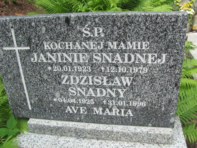 Zdzisław SNADNY 1925 Gdynia - Grobonet - Wyszukiwarka osób pochowanych
