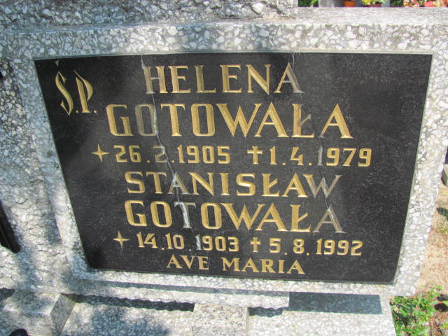 Helena GOTOWAŁA 1905 Gdynia - Grobonet - Wyszukiwarka osób pochowanych