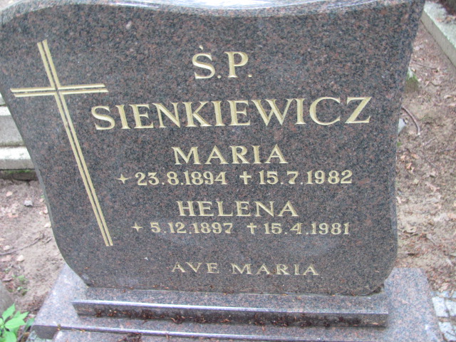 Maria SIENKIEWICZ Gdynia - Grobonet - Wyszukiwarka osób pochowanych