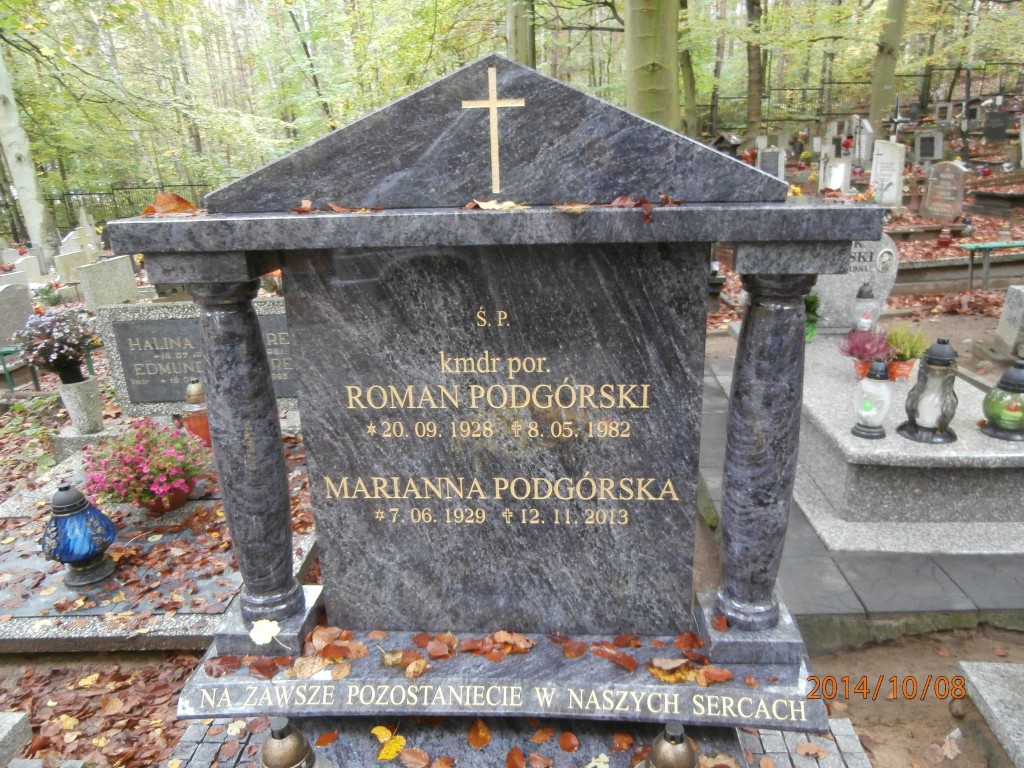 Marianna PODGÓRSKA 1929 Gdynia - Grobonet - Wyszukiwarka osób pochowanych