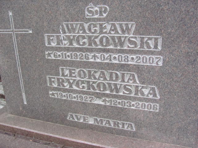 Wacław FRYCKOWSKI 1926 Gdynia - Grobonet - Wyszukiwarka osób pochowanych