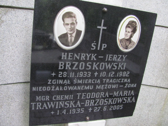 Teodora TRAWIŃSKA-BRZOSKOWSKA 1935 Gdynia - Grobonet - Wyszukiwarka osób pochowanych