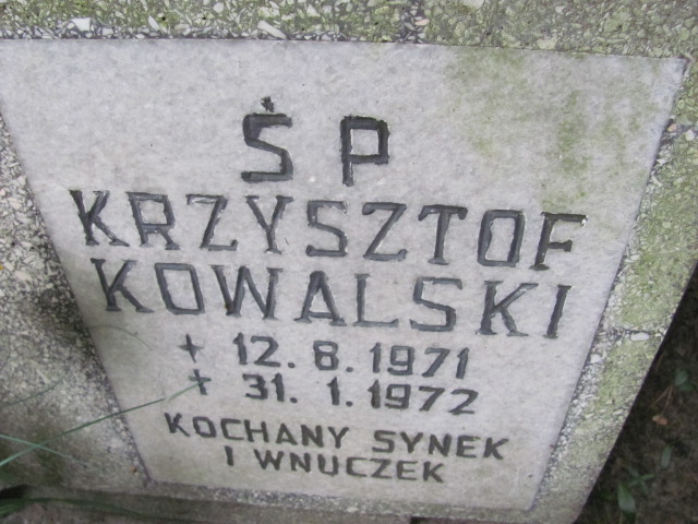 Krzysztof KOWALSKI 1971 Gdynia - Grobonet - Wyszukiwarka osób pochowanych