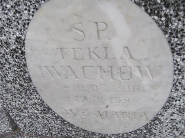 Tekla IWACHÓW 1916 Gdynia - Grobonet - Wyszukiwarka osób pochowanych