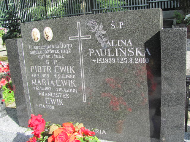 Alina PAULIŃSKA 1939 Gdynia - Grobonet - Wyszukiwarka osób pochowanych