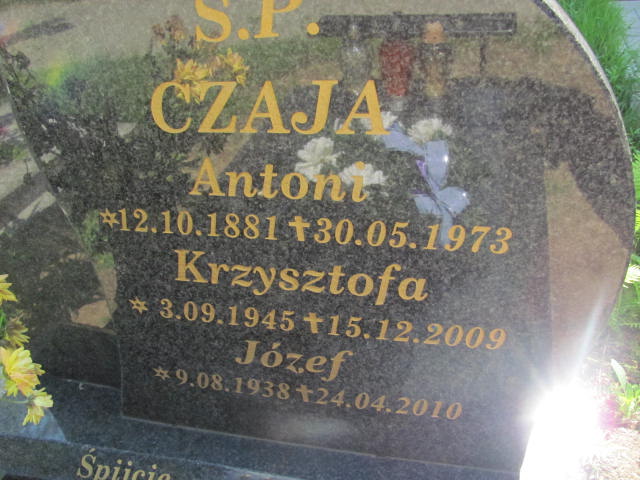 Krzysztofa CZAJA 1945 Gdynia - Grobonet - Wyszukiwarka osób pochowanych