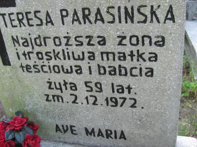 Teresa PARASIŃSKA 1913 Gdynia - Grobonet - Wyszukiwarka osób pochowanych