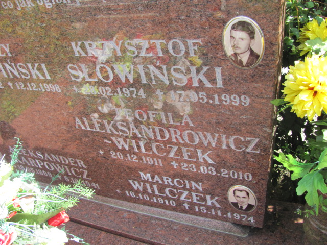 Teofila ALEKSANDROWICZ-WILCZEK 1911 Gdynia - Grobonet - Wyszukiwarka osób pochowanych