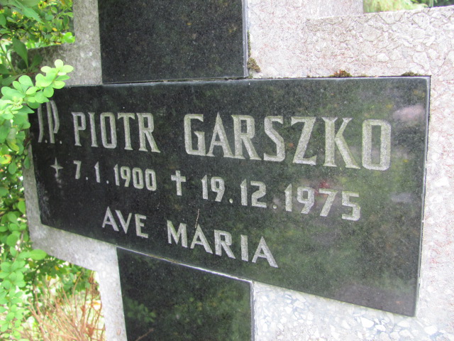 Piotr GARSZKO 1900 Gdynia - Grobonet - Wyszukiwarka osób pochowanych