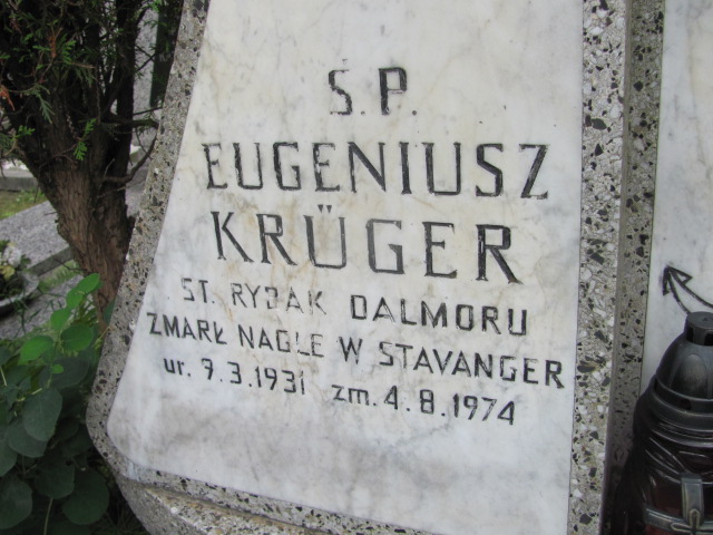 Eugeniusz KRUGER 1931 Gdynia - Grobonet - Wyszukiwarka osób pochowanych