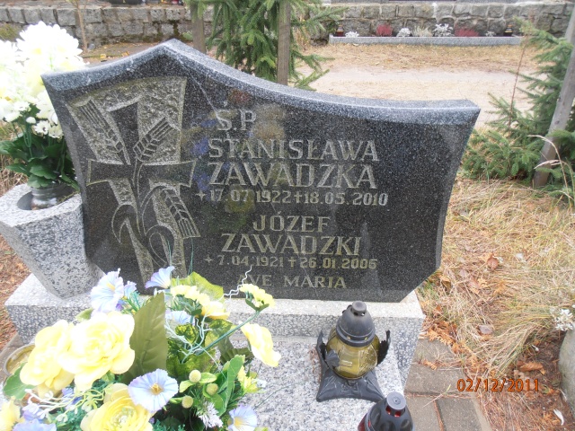 Józef ZAWADZKI 1921 Gdynia - Grobonet - Wyszukiwarka osób pochowanych