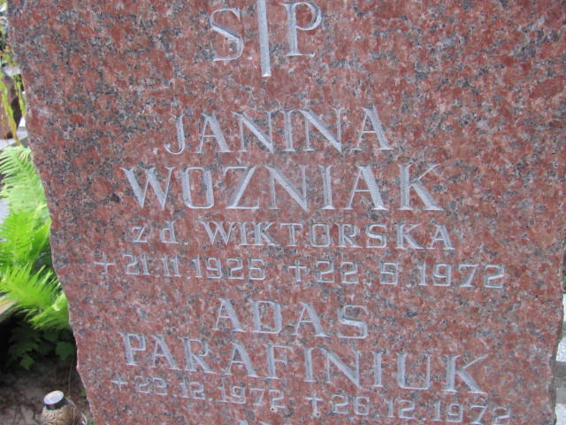 Janina WOŹNIAK 1925 Gdynia - Grobonet - Wyszukiwarka osób pochowanych