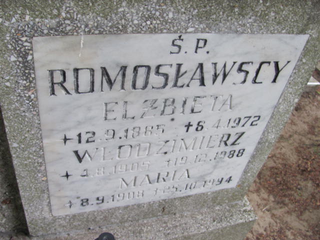 Włodzimierz ROMOSŁAWSKI 1905 Gdynia - Grobonet - Wyszukiwarka osób pochowanych