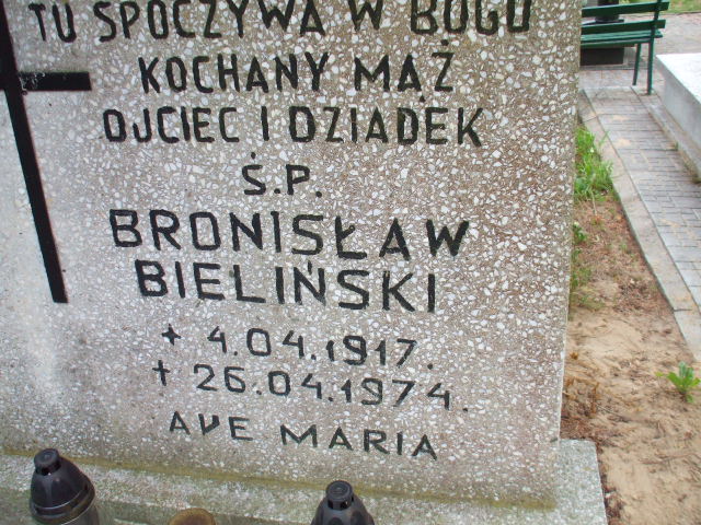 Bronisław BIELIŃSKI 1917 Gdynia - Grobonet - Wyszukiwarka osób pochowanych