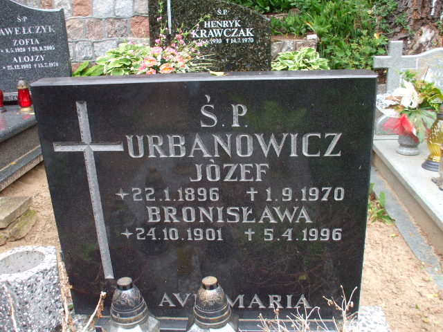Bronisława URBANOWICZ 1901 Gdynia - Grobonet - Wyszukiwarka osób pochowanych