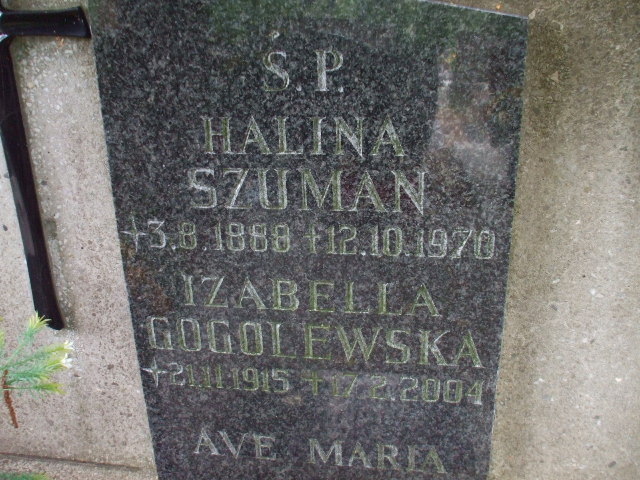 Izabela Maria GOGOLEWSKA 1915 Gdynia - Grobonet - Wyszukiwarka osób pochowanych