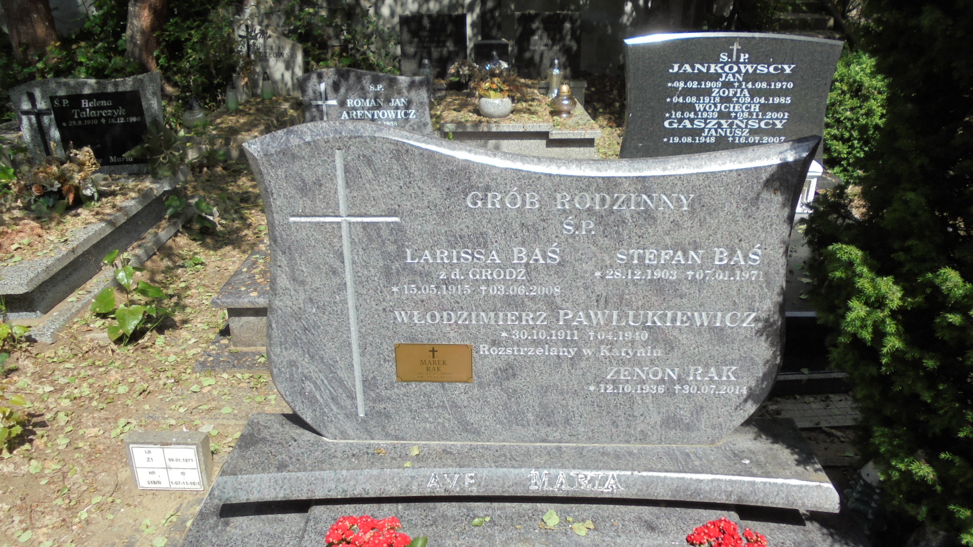 ŁARISSA BAŚ 1915 Gdynia - Grobonet - Wyszukiwarka osób pochowanych