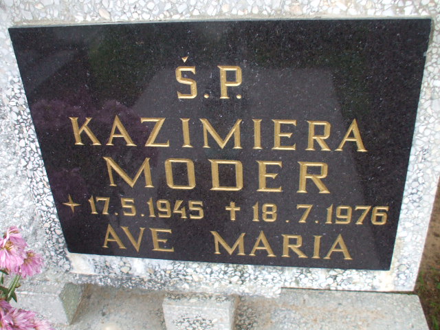 Kazimiera MODER 1945 Gdynia - Grobonet - Wyszukiwarka osób pochowanych