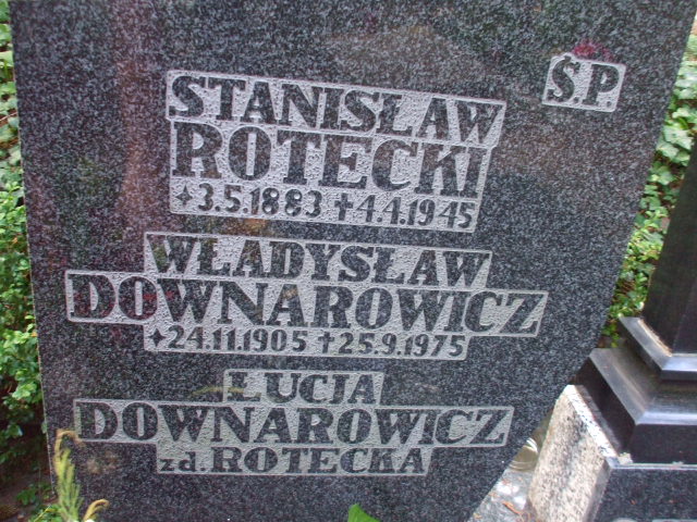 Stanisław ROTECKI 1883 Gdynia - Grobonet - Wyszukiwarka osób pochowanych