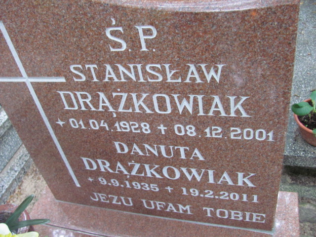 Stanisław DRĄŻKOWIAK 1928 Gdynia - Grobonet - Wyszukiwarka osób pochowanych