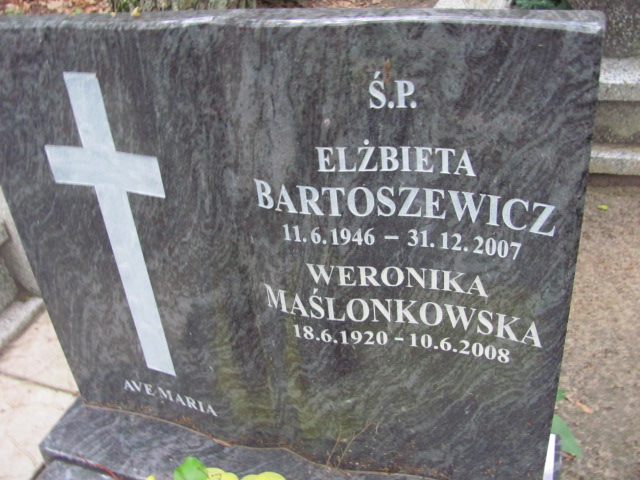 Weronika MAŚLONKOWSKA 1920 Gdynia - Grobonet - Wyszukiwarka osób pochowanych