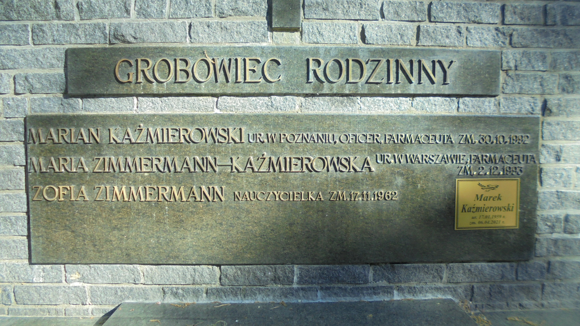 Zofia ZIMMERMANN Gdynia - Grobonet - Wyszukiwarka osób pochowanych